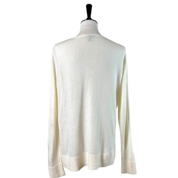 Roz & Ali Bundle of 2 V-neck Sweaters Black Cream Classic Soft Women’s Size XL - Picture 9 of 13